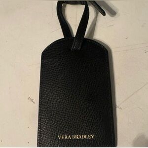 NEW- Vera Bradley Leather luggage tag